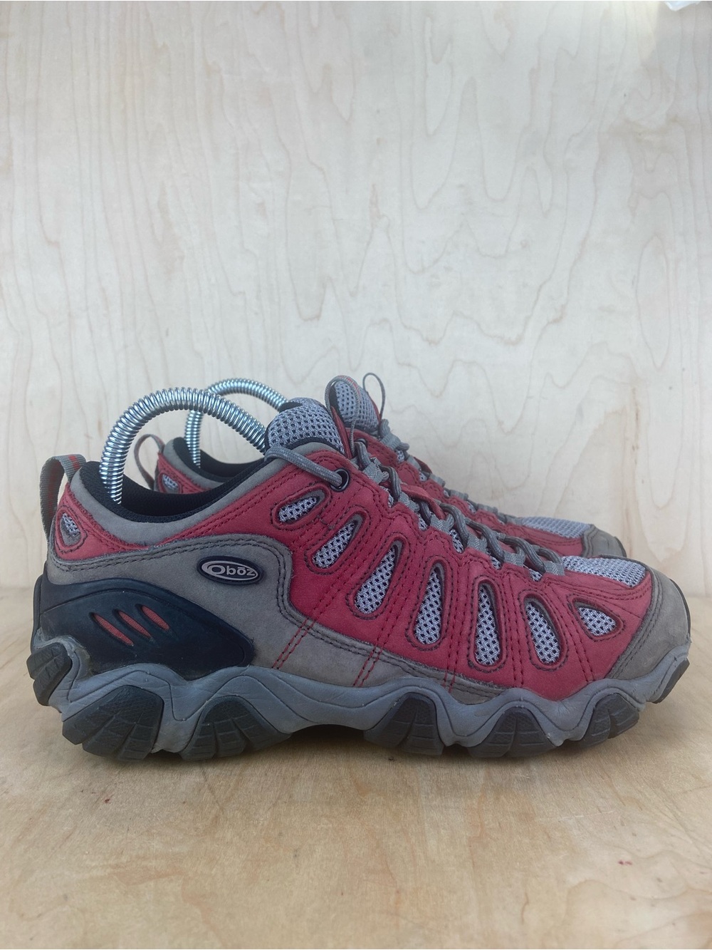 Oboz Sawtooth Low Hiking Shoes Women’s Size 9 Red Grey